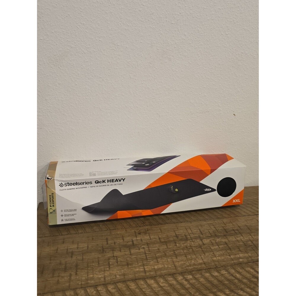 SteelSeries QcK Heavy XXL Gaming Mouse Pad Black Extra Thick Cloth Mousepad Seal